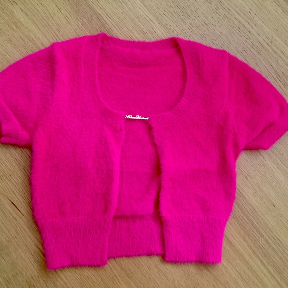 Pink Crop Cardigan - Picture 2 of 7